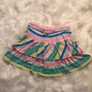 Bright and fun striped grls skort